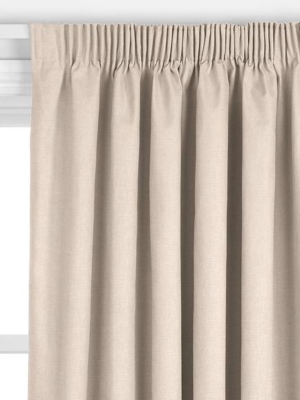 John Lewis Linen Look Made to Measure Curtains or Roman Blind, Chalk - view 2, Chalk
