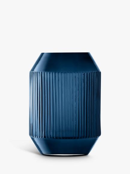 LSA International Sapphire Lantern Candle Holder, Blue