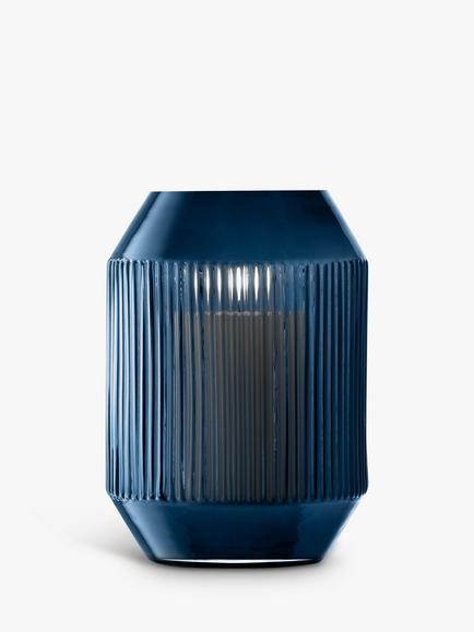 LSA International Sapphire Lantern Candle Holder - view 2, Blue