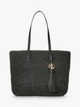 Lauren Ralph Lauren Straw Tote Bag, Black