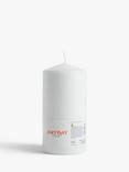 John Lewis Pillar Candle, White, 1.2kg