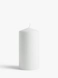 John Lewis ANYDAY Pillar Candle, White, 1.2kg