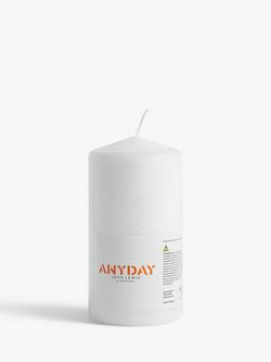 John Lewis Pillar Candle, White, 532g, White