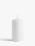 John Lewis Pillar Candle, White, 532g