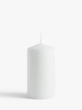 John Lewis Pillar Candle, White, 354g