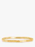 Dower & Hall Hammered Nomad Bangle, Gold