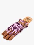 Burgon & Ball Love The Glove Leather Trim Oak Leaf Print Gardening Gloves