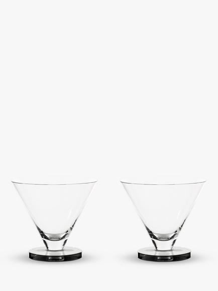 Tom Dixon Puck Cocktail Glass, Set of 2, Clear