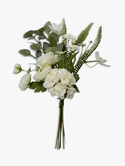 John Lewis Artificial Hydrangea, Ranunculus & Mixed Floral Bunch, Multi