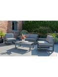 Menos by KETTLER Versa 4-Seat Garden Lounging Table & Chairs Set, Grey