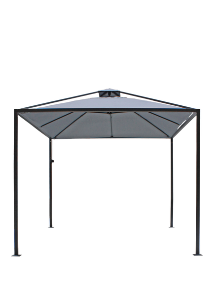 KETTLER Panalsol Pagoda Gazebo, 3m, Grey, Grey