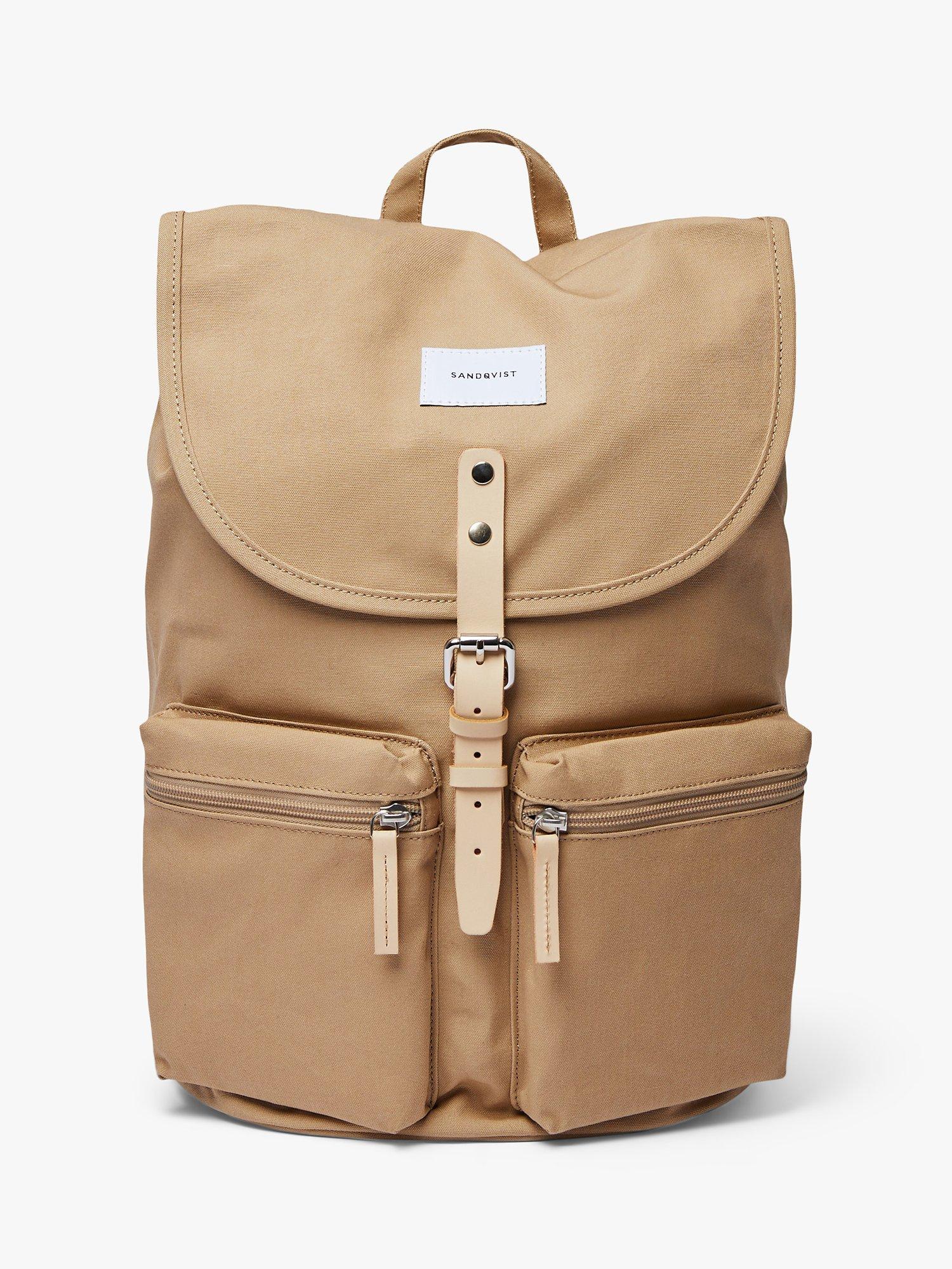 Sandqvist Roald Ground Organic Cotton Backpack, Beige