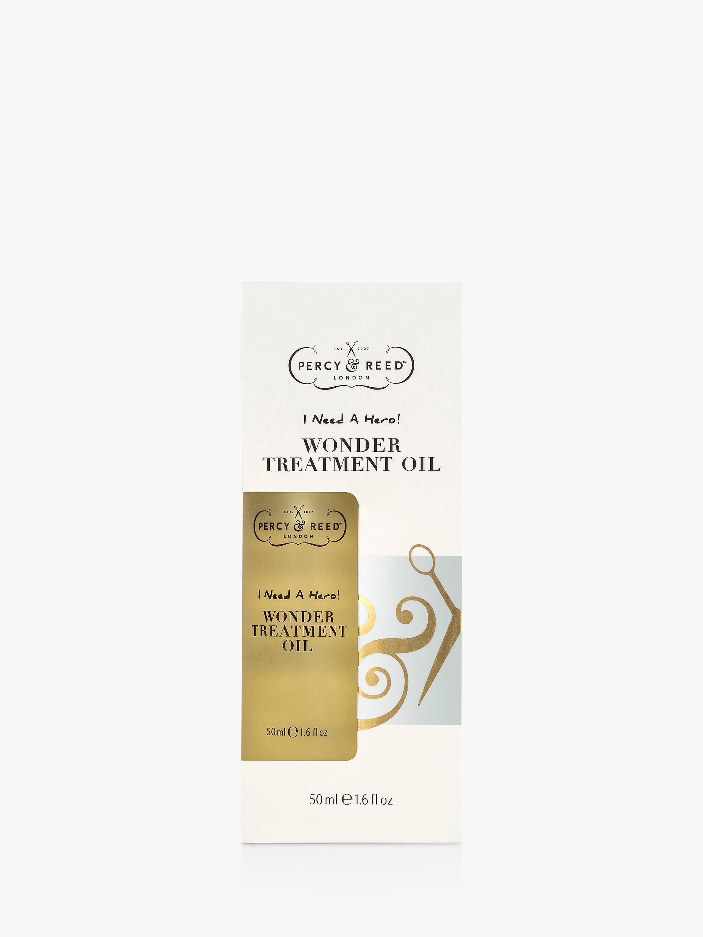 Product image 1 of 4, which shows Percy & Reed I Need A Hero! Wonder Treatment Oil, 50ml
