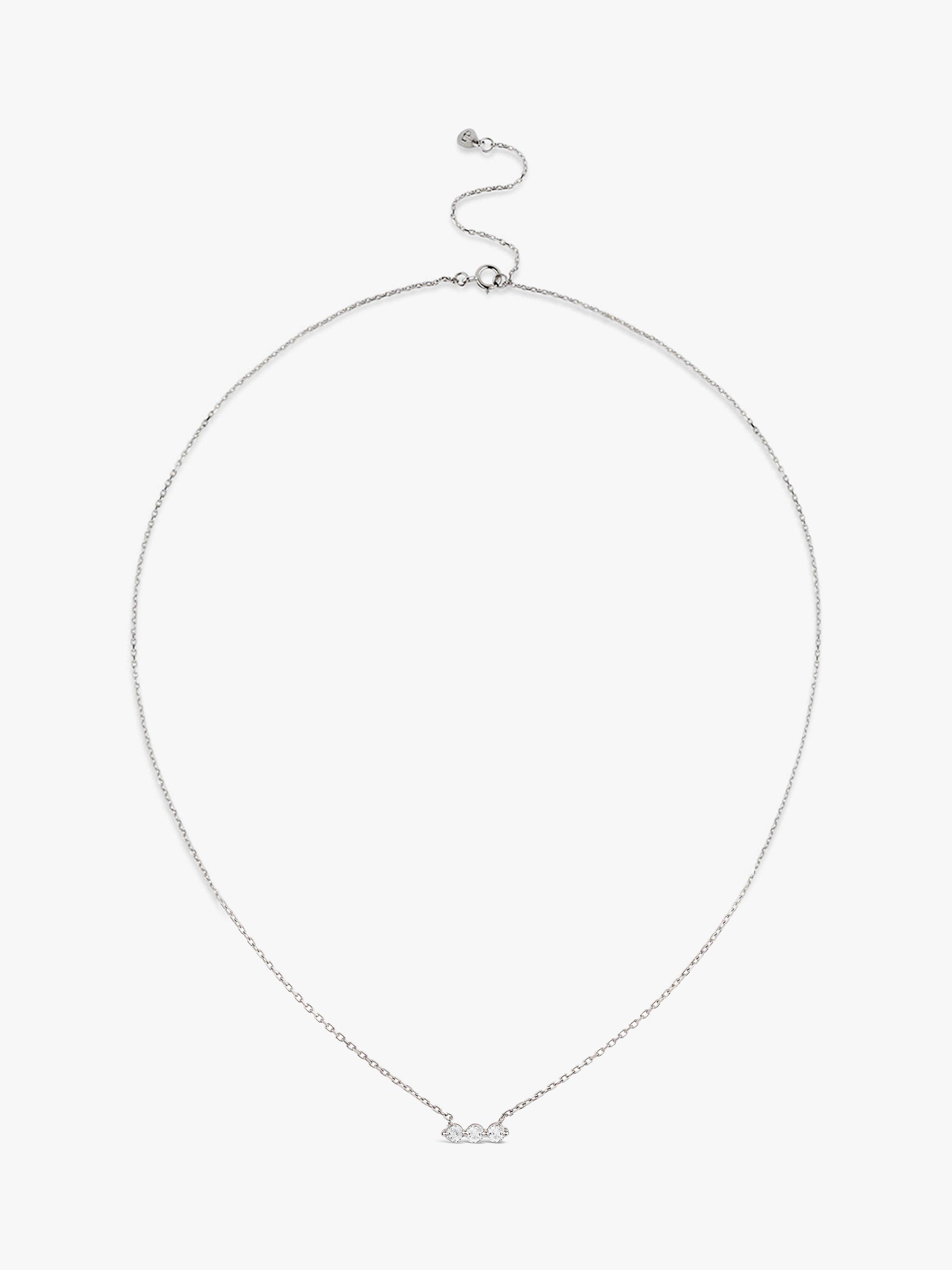 Product image 4 of 4, which shows Dinny Hall Shuga White Sapphire Chain Necklace, Silver
