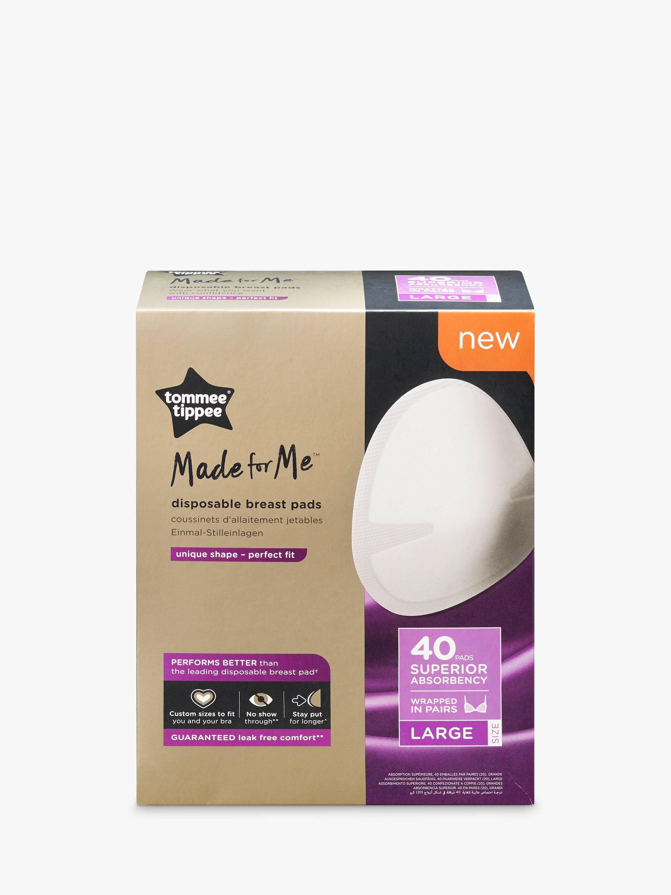 Tommee Tippee Disposable Breast Pads, Pack of 40, Large