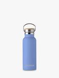 Treat Republic Personalised Stainless Steel & Bamboo Drinks Bottle, 500ml, Black, Blue