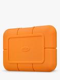 LaCie Rugged External Solid State Drive, 500GB, USB Type-C, Orange