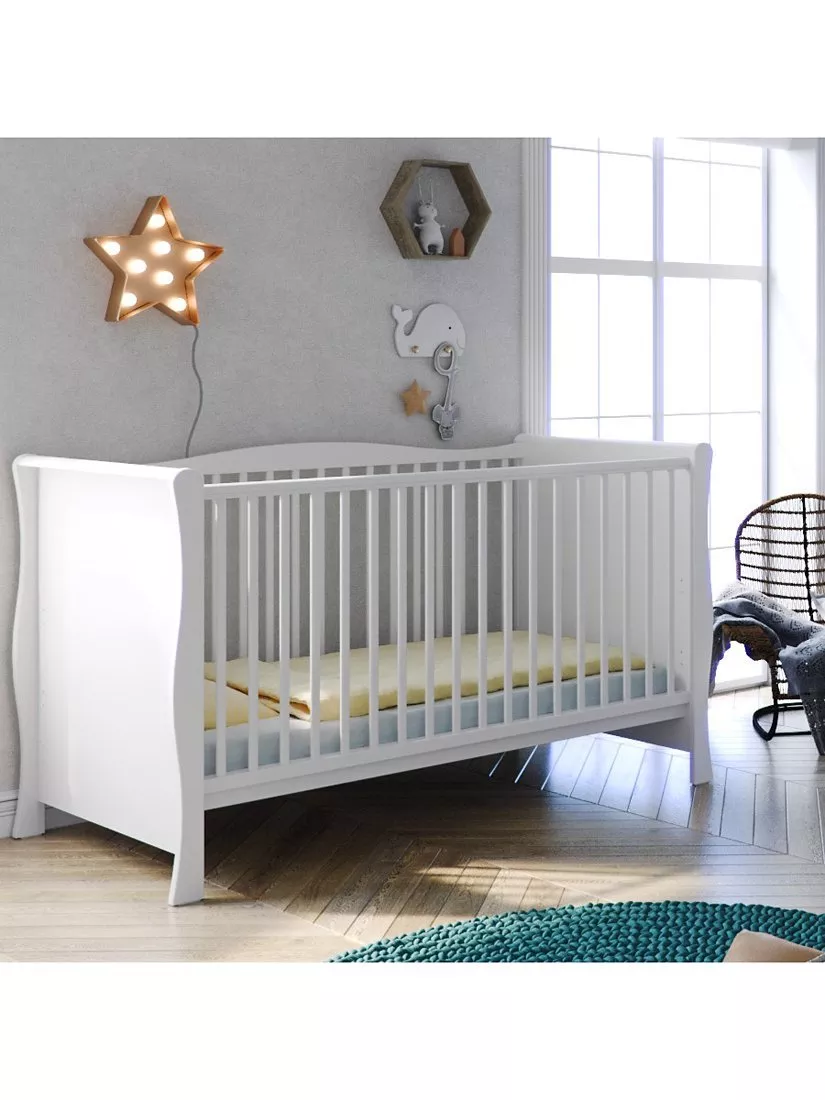 Little acorns sleigh cot bed on sale