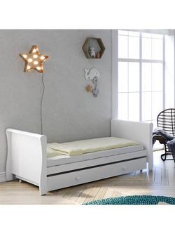 Little Acorns Traditional Sleigh Cotbed - view 2, White