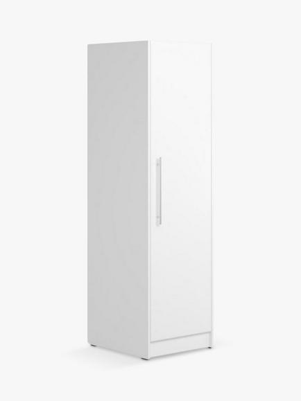 Little Acorns Athena Single Wardrobe, White, White