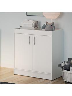 Little Acorns Athena Dresser, White, White