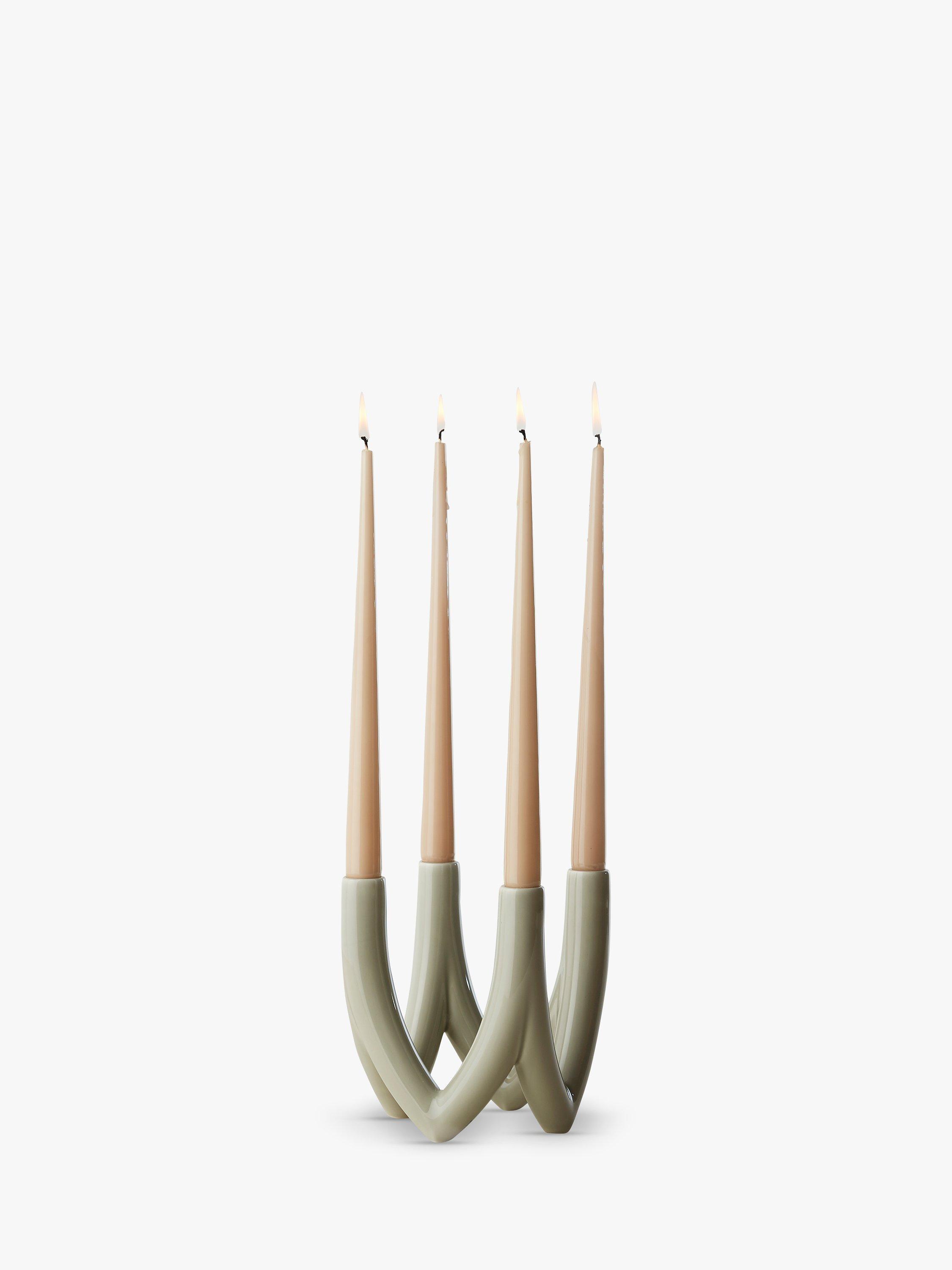 Ro Collection No. 56 Chandelier Candlestick, White Moon