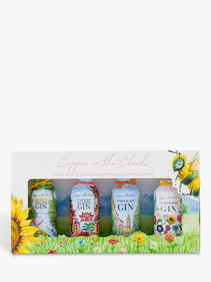Copper in the Clouds Gin Miniatures, 4x 5cl, Multi