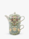 Morris & Co. Spode Strawberry Thief Tea-For-One Teapot, 280ml, Blue/Multi