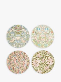 Morris & Co. Spode Cake Plates, Set of 4, 21.5cm, Multi, Multi