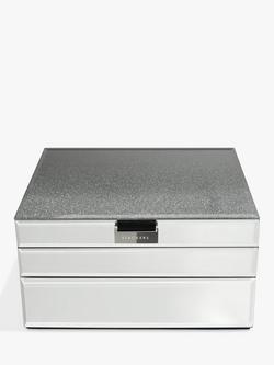 Stackers Glass Classic Jewellery Box, Set of 3 Layers, Graphite