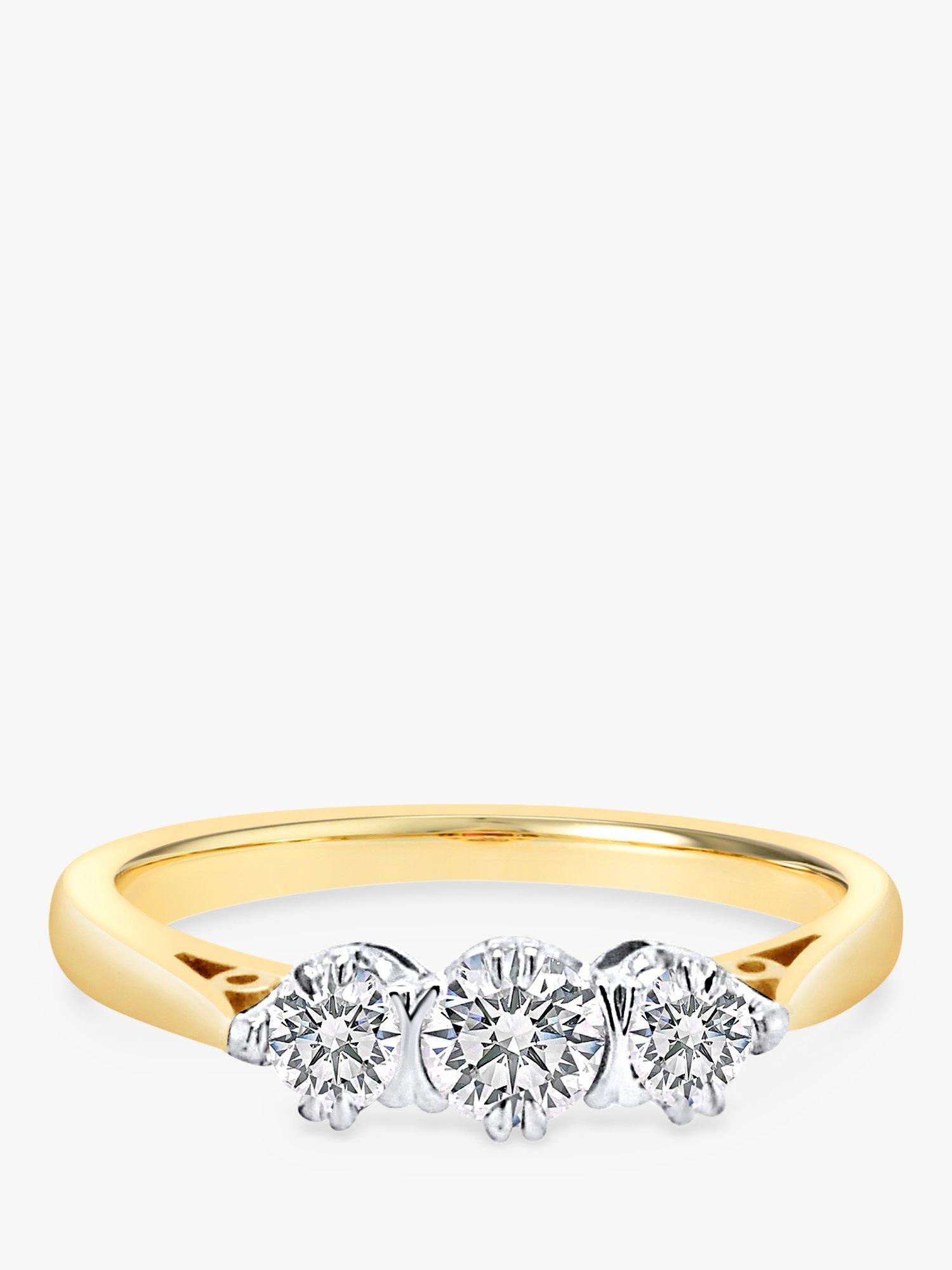 Product image 6 of 6, which shows Milton & Humble Jewellery 18ct White and Yellow Gold Pre-Loved Diamond Ring