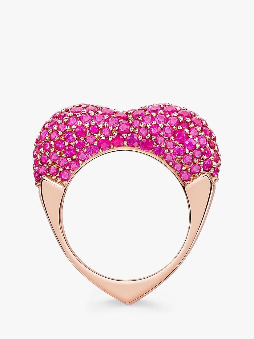 Product image 5 of 6, which shows Milton & Humble Jewellery 14ct Rose Gold Pre-Loved Sapphire Ring, Dated Circa 2000s