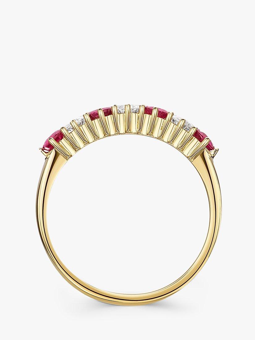 Product image 5 of 5, which shows Milton & Humble Jewellery 18ct Yellow Gold Pre-Loved Ruby and Diamond Ring