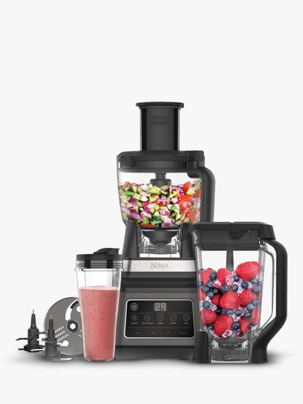 Ninja BN800UK Food Processor & Blender with Auto IQ, Black/Silver