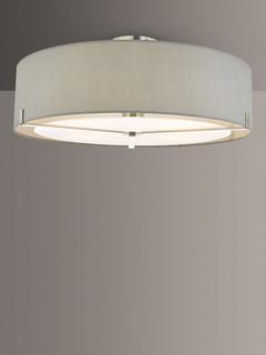 Där Diffuser Semi Flush Ceiling Light, Satin Chrome
