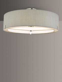 Där Diffuser Semi Flush Ceiling Light, Satin Chrome, Satin Chrome