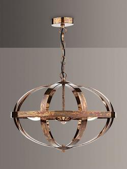 Där Circle Pendant Ceiling Light, Mottled Copper