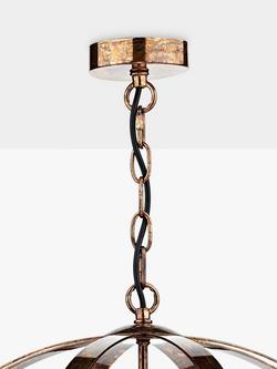 Där Circle Pendant Ceiling Light - view 2, Mottled Copper
