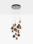 Där Aurellia 15 Pendant Cluster Ceiling Light, Copper/Bronze