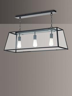 Där Academy 3 Light Bar Ceiling Light, Black