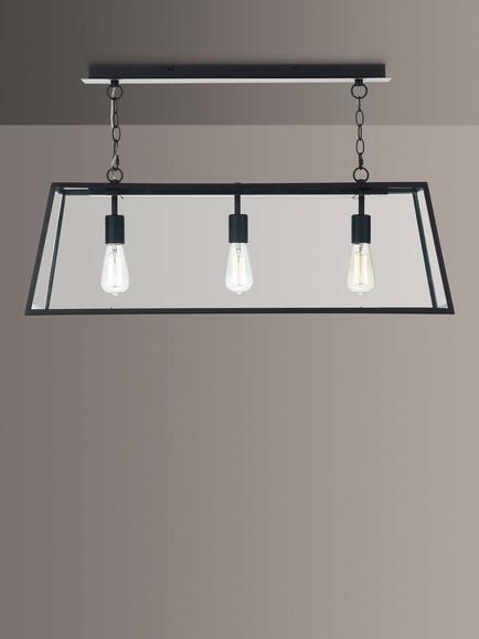 Där Academy 3 Light Bar Ceiling Light - view 2, Black
