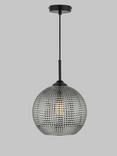 Där Soren Textured Glass Ceiling Light, Smoke