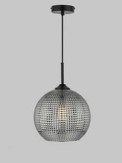 Där Soren Textured Glass Ceiling Light, Smoke, Smoke