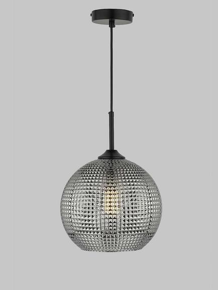 Där Soren Textured Glass Ceiling Light, Smoke, Smoke