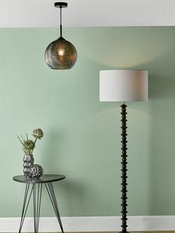 Där Soren Textured Glass Ceiling Light, Smoke - view 2, Smoke