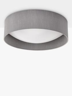 Där Nysa LED Semi Flush Ceiling Light, 40cm - view 2, Grey