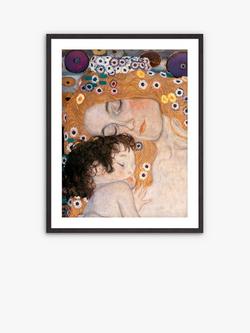 John Lewis Gustav Klimt 'The Three Ages of Woman' Wood Framed Print & Mount, 82 x 62cm, Brown/Multi, Brown/Multi