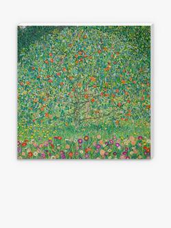 Gustav Klimt 'Apple Tree' Wood Canvas Print, 110 x 110cm, Green, Green