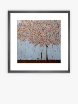 John Lewis Emma Brownjohn 'Between The Leaves' Wood Framed Print & Mount, 42 x 42cm, Red/Natural, Red/Natural