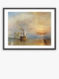 John Lewis Joseph Mallord William Turner 'The Fighting Temeraire' Framed Print & Mount, 62 x 82cm, Orange/Multi